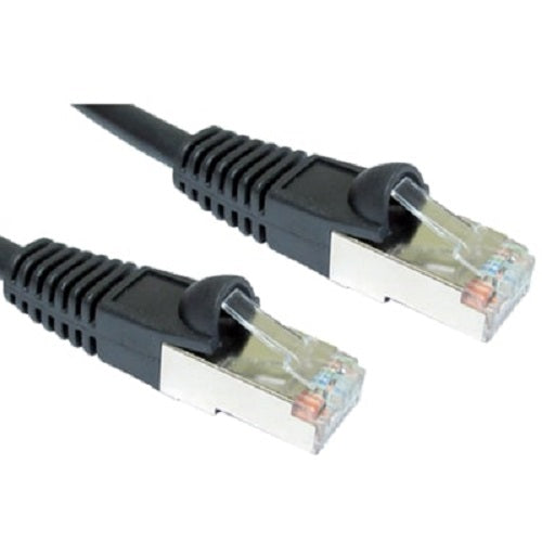 EssCable ART-101.5K-10X CAT6a Shielded Black 1.5m Ethernet Patch Cable Ten Pack