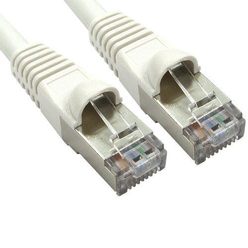 EssCable ART-101W-10X CAT6a Shielded White 1m Ethernet Patch Cable