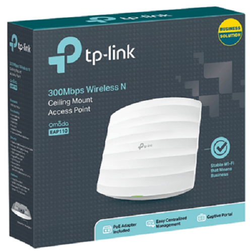 TP-Link EAP110 Ceiling Mounted WiFi 4 Access Point (300Mbps N)