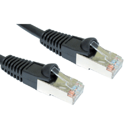 EssCable B6ST-703K Black Shielded 3m CAT6 Ethernet Patch Cable