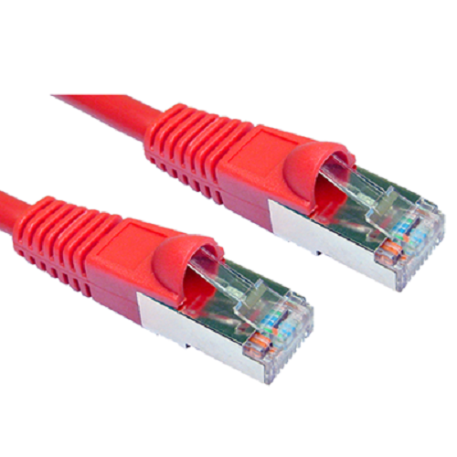 EssCable ART-105R Red Shielded 5m CAT6a Ethernet Patch Cable