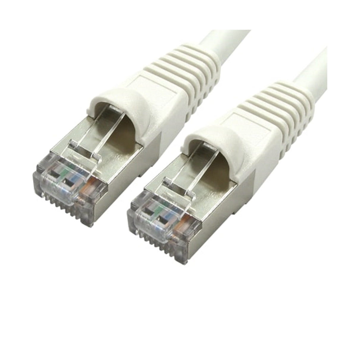 White Shielded ART-100-HW 0.25m CAT6a Ethernet Patch Cable