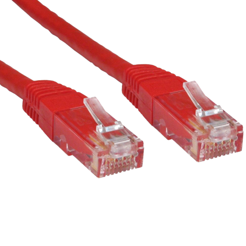 EssCable ERT-600-HR-10X Red 0.25m CAT6 Ethernet Cable Ten Pack