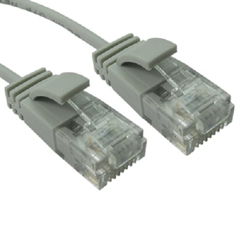 Slim Grey 3m CAT6 Ethernet Patch Cable