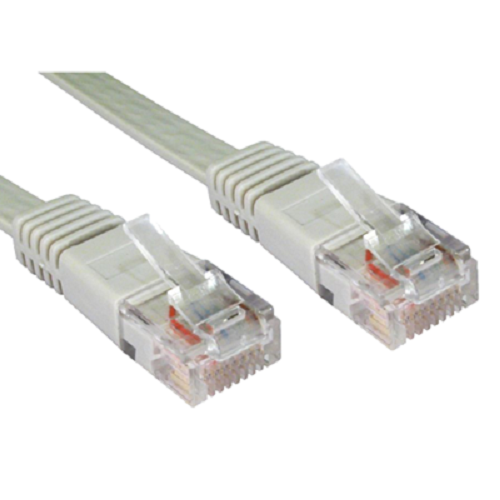 EssCable RJFLAT-03 Flat Grey 3m CAT5e Ethernet Patch Cable