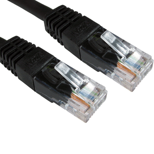 Esscable ERT-600K-10X CAT6 Black 0.5m CAT6 Ethernet Cable Ten Pack
