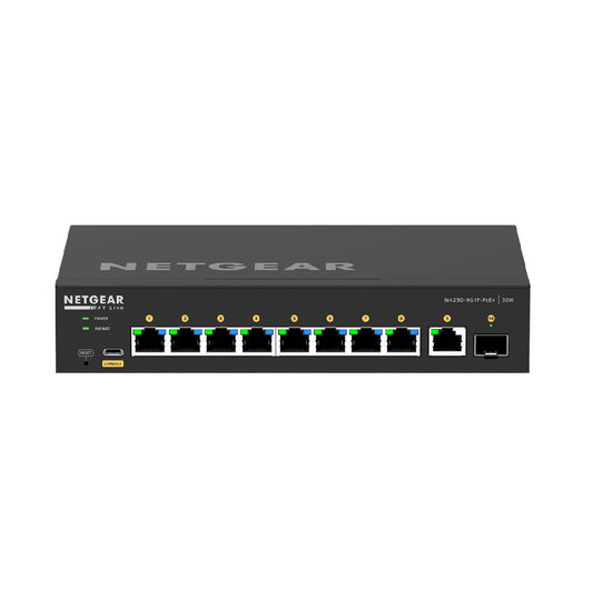 NETGEAR (GSM4210PD) M4250-9G1F-PoE+ AV Line 8-Port Gigabit Switch