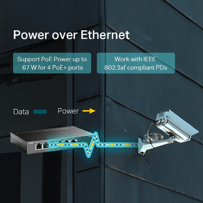 TP-Link TL-SF1006P 6 Port Unmanaged PoE+ Ethernet Switch