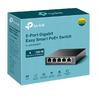 TP-Link TL-SG105MPE Easy Smart Managed Desktop 5-Port Gigabit Switch