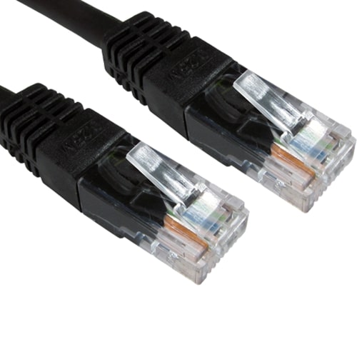 EssCable URT-600-HK-10X Black 0.25m CAT5e Ethernet Cable Ten Pack