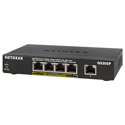 NETGEAR 5-Port Unmanaged Desktop Gigabit PoE+ Switch (63W)